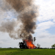 A house is seen on fire in Gawduthar village, Maungdaw township, in the north of Rakhine state, on Sept. 7.